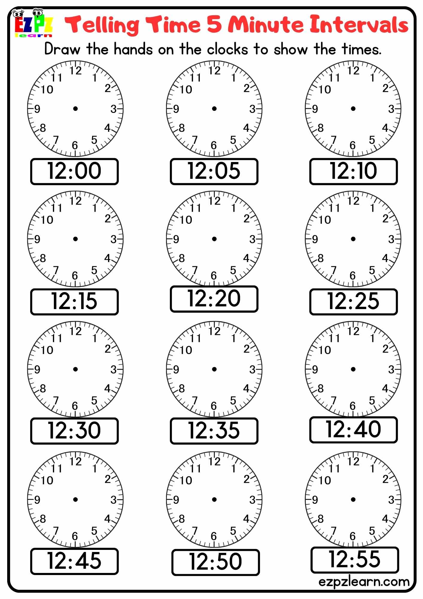 telling-time-5-minute-intervals-draw-the-hands-on-the-clocks-for-k5-and